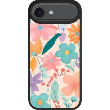 Coque iPhone Air - Silicone rigide noir Easter 2024 spring flowers