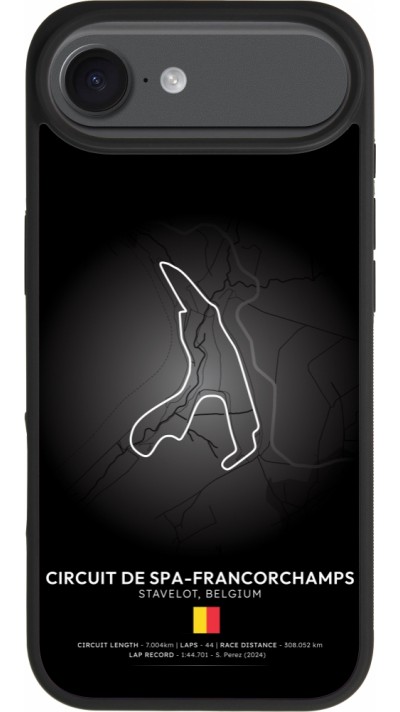 iPhone Air Case Hülle - Silikon schwarz F1 Track 2025 Belgium
