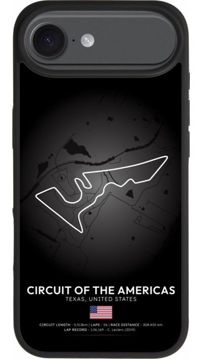 iPhone Air Case Hülle - Silikon schwarz F1 Track 2025 United States