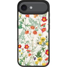 Coque iPhone Air - Silicone rigide noir Flora Botanical Wildlife
