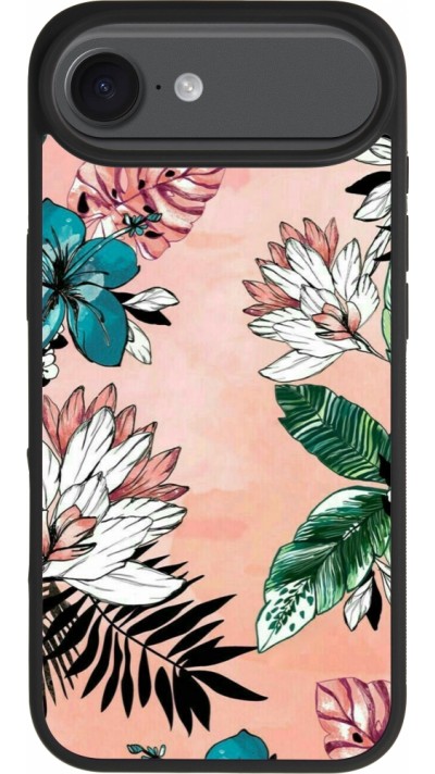 iPhone Air Case Hülle - Silikon schwarz Flowers Artprint
