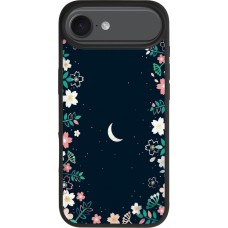 iPhone Air Case Hülle - Silikon schwarz Flowers space