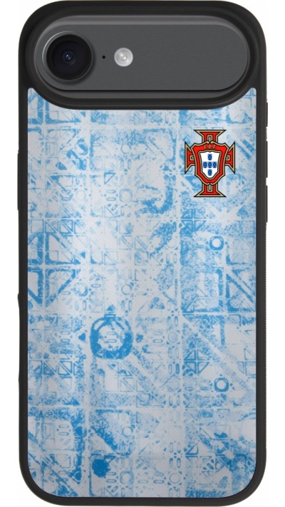 iPhone Air Case Hülle - Silikon schwarz Portugal Away personalisierbares Fussballtrikot