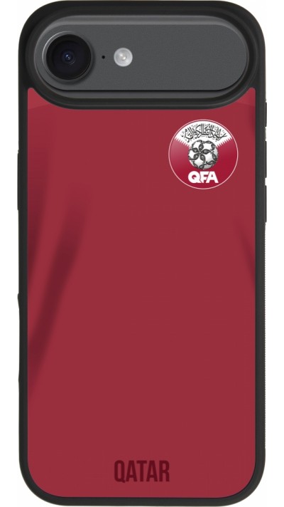 iPhone Air Case Hülle - Silikon schwarz Katar 2022 personalisierbares Fussballtrikot