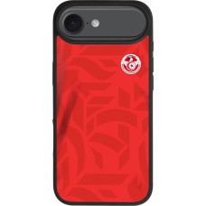 Coque iPhone Air - Silicone rigide noir Maillot de football Tunisie 2022 personnalisable