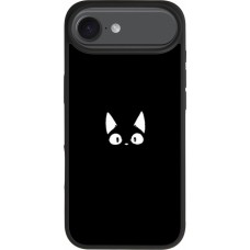 iPhone Air Case Hülle - Silikon schwarz Funny cat on black
