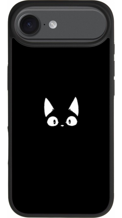 iPhone Air Case Hülle - Silikon schwarz Funny cat on black