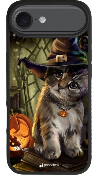 iPhone Air Case Hülle - Silikon schwarz Halloween 21 Witch cat