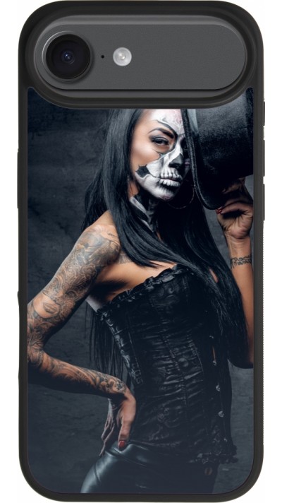 iPhone Air Case Hülle - Silikon schwarz Halloween 22 Tattooed Girl