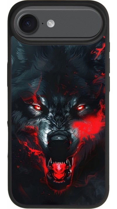 iPhone Air Case Hülle - Silikon schwarz Halloween 2024 mad werewolf