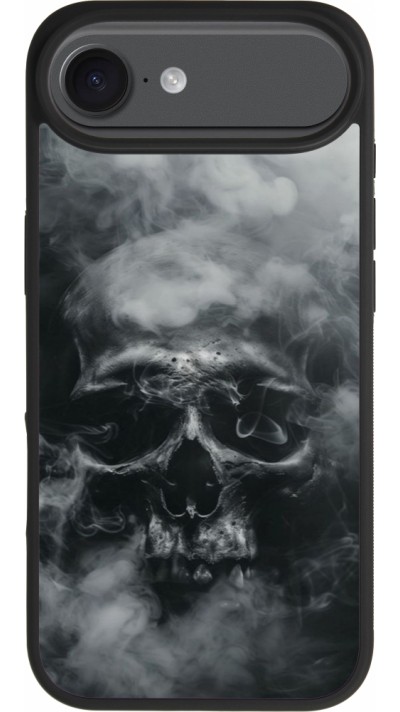iPhone Air Case Hülle - Silikon schwarz Halloween 2024 smoky skull