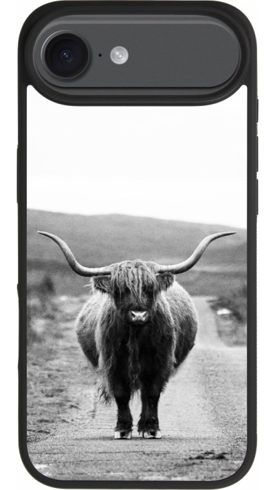 iPhone Air Case Hülle - Silikon schwarz Highland cattle