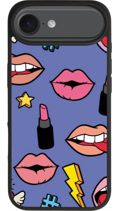 iPhone Air Case Hülle - Silikon schwarz Lips and lipgloss