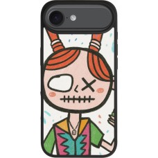 iPhone Air Case Hülle - Silikon schwarz Little Girl Sketch