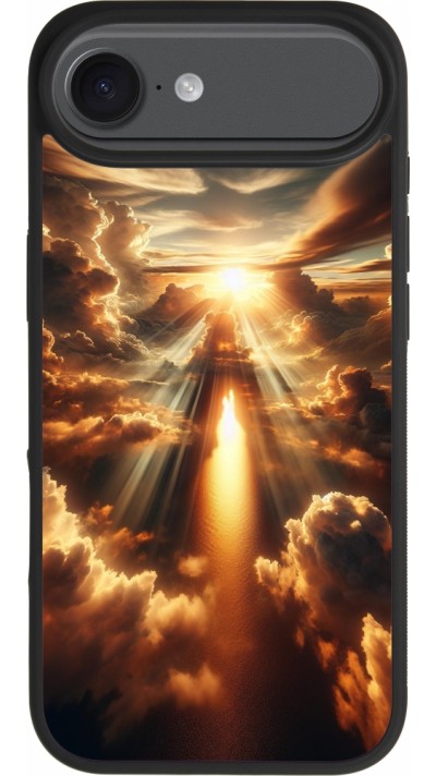 iPhone Air Case Hülle - Silikon schwarz Himmelsleuchten Zenit