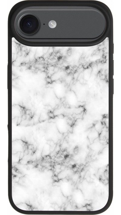 iPhone Air Case Hülle - Silikon schwarz Marble 01