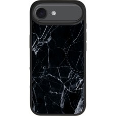 iPhone Air Case Hülle - Silikon schwarz Marble Black 01