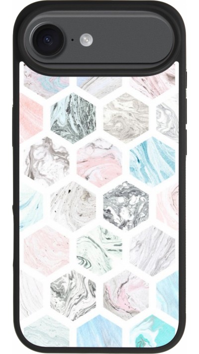 iPhone Air Case Hülle - Silikon schwarz Marble Everything