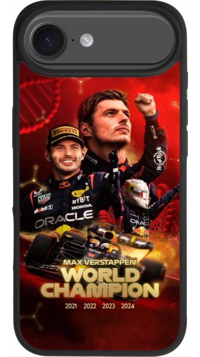 iPhone Air Case Hülle - Silikon schwarz Max Verstappen Champion 2023