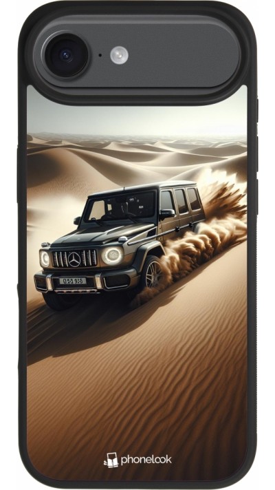 iPhone Air Case Hülle - Silikon schwarz Mercedes G Drift Wueste