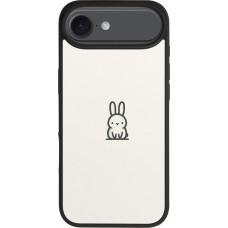 iPhone Air Case Hülle - Silikon schwarz Minimal Häschen Süße