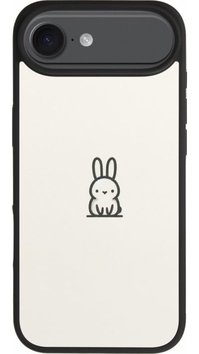 iPhone Air Case Hülle - Silikon schwarz Minimal Häschen Süße