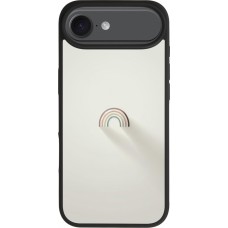 Coque iPhone Air - Silicone rigide noir Mini Rainbow Minimal