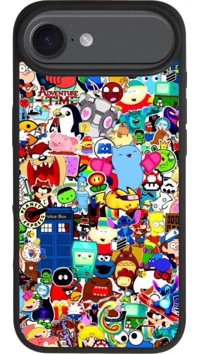iPhone Air Case Hülle - Silikon schwarz Mixed cartoons
