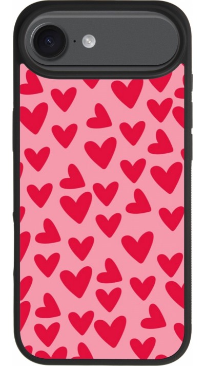 iPhone Air Case Hülle - Silikon schwarz Mom 2024 kleine Herzen