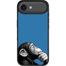 Coque iPhone Air - Silicone rigide noir Monkey Pop Art