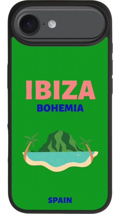 Coque iPhone Air - Silicone rigide noir Pop Summer Destination Ibiza