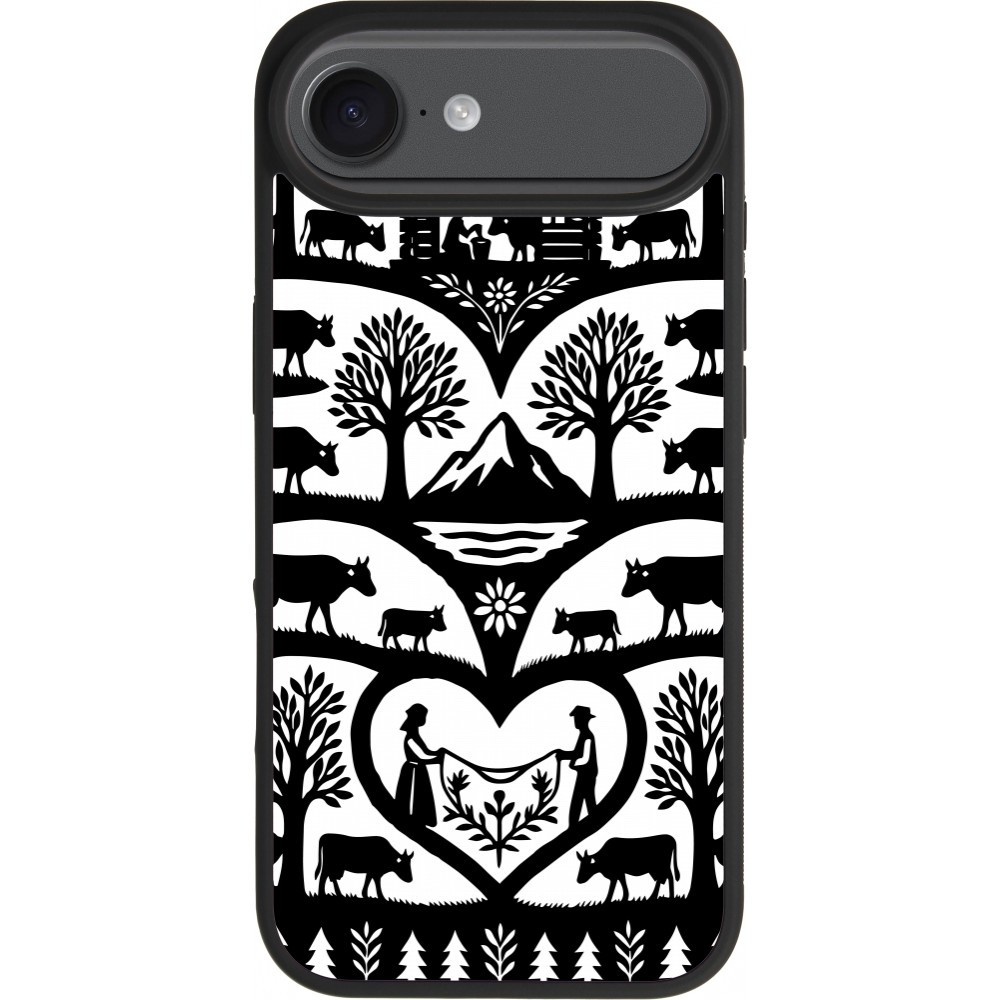 Coque iPhone Air - Silicone rigide noir Poya Suisse 2