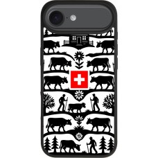 Coque iPhone Air - Silicone rigide noir Poya Suisse 3