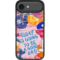 iPhone Air Case Hülle - Silikon schwarz Preppy Today is Going to be a good day