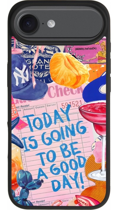 Coque iPhone Air - Silicone rigide noir Preppy Today is Going to be a good day Coque iPhone Air - Silicone rigide noir Preppy Today is Going to be a good day