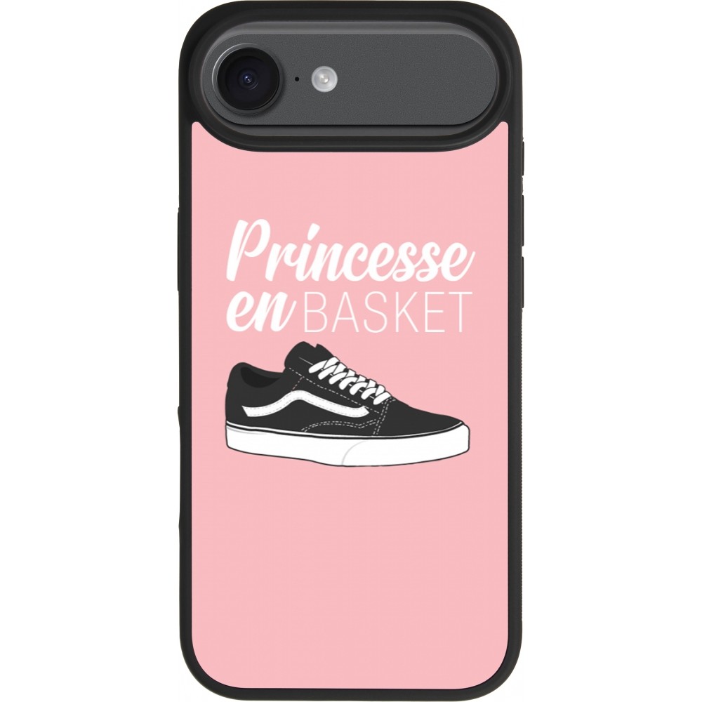 iPhone Air Case Hülle - Silikon schwarz princesse en basket