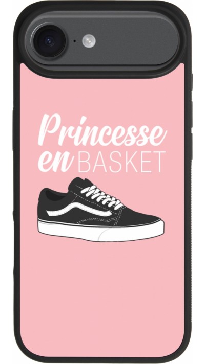 Coque iPhone Air - Silicone rigide noir princesse en basket Coque iPhone Air - Silicone rigide noir princesse en basket