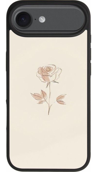 Coque iPhone Air - Silicone rigide noir Sable Rose Minimaliste Coque iPhone Air - Silicone rigide noir Sable Rose Minimaliste