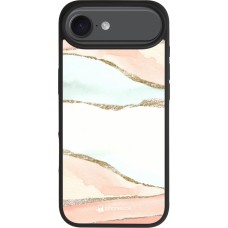 iPhone Air Case Hülle - Silikon schwarz Shimmering Orange