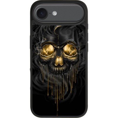 iPhone Air Case Hülle - Silikon schwarz Skull 02