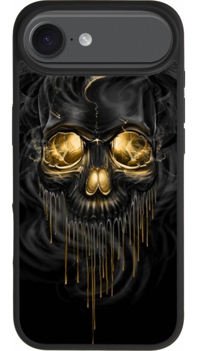 Coque iPhone Air - Silicone rigide noir Skull 02 Coque iPhone Air - Silicone rigide noir Skull 02