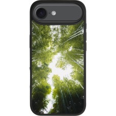 Coque iPhone Air - Silicone rigide noir Spring 23 forest blue sky