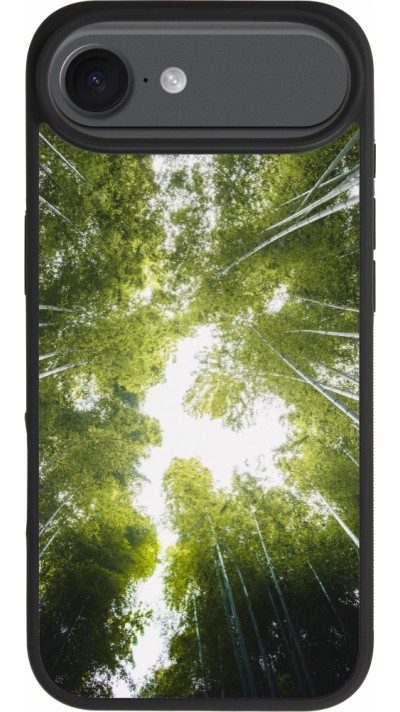 Coque iPhone Air - Silicone rigide noir Spring 23 forest blue sky Coque iPhone Air - Silicone rigide noir Spring 23 forest blue sky
