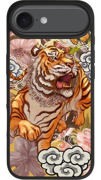Coque iPhone Air - Silicone rigide noir Spring 23 japanese tiger Coque iPhone Air - Silicone rigide noir Spring 23 japanese tiger