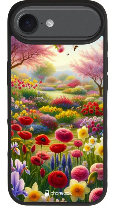 Coque iPhone Air - Silicone rigide noir Spring 25 Bouquet printemps Coque iPhone Air - Silicone rigide noir Spring 25 Bouquet printemps