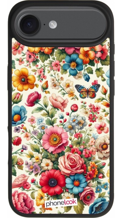 Coque iPhone Air - Silicone rigide noir Spring 25 printemps fleuri Coque iPhone Air - Silicone rigide noir Spring 25 printemps fleuri