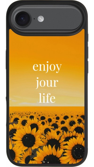 Coque iPhone Air - Silicone rigide noir Summer 2025 Enjoy your life Coque iPhone Air - Silicone rigide noir Summer 2025 Enjoy your life