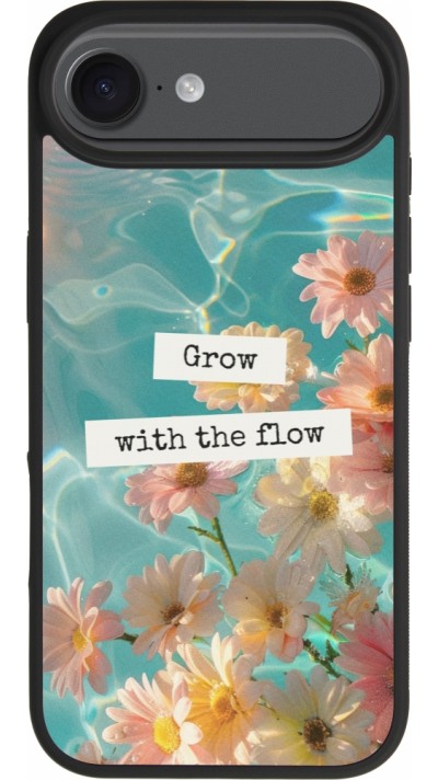Coque iPhone Air - Silicone rigide noir Summer 2025 Grow with the flow Coque iPhone Air - Silicone rigide noir Summer 2025 Grow with the flow