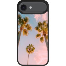 Coque iPhone Air - Silicone rigide noir Summer 2025 Palmiers
