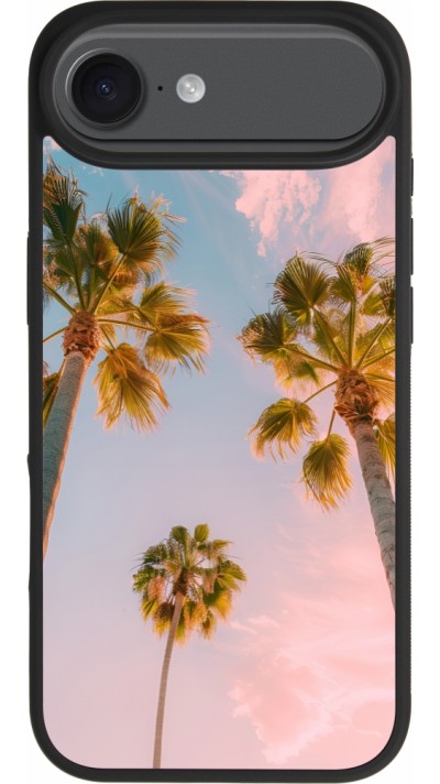 Coque iPhone Air - Silicone rigide noir Summer 2025 Palmiers Coque iPhone Air - Silicone rigide noir Summer 2025 Palmiers